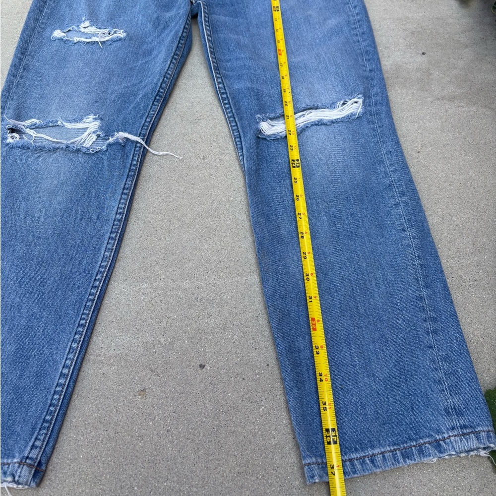 Reformation The Julia High Rise Cigarette Jean in Wash Antigua Denim Size 30 - Picture 4 of 7